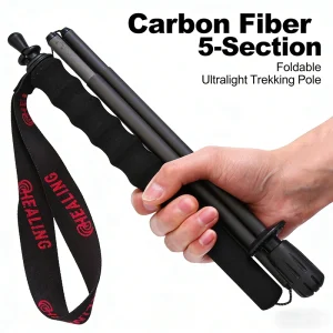 Local+ 2PCs Trekking Poles Carbon Fiber